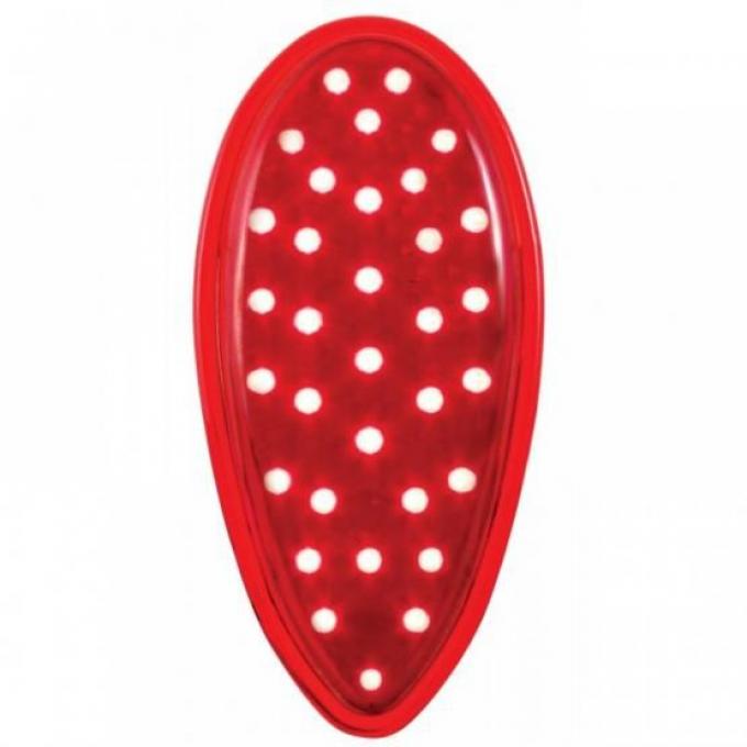 United Pacific 33 LED Tail Light Lens For 1938-39 Ford Car FTL3839NTLED