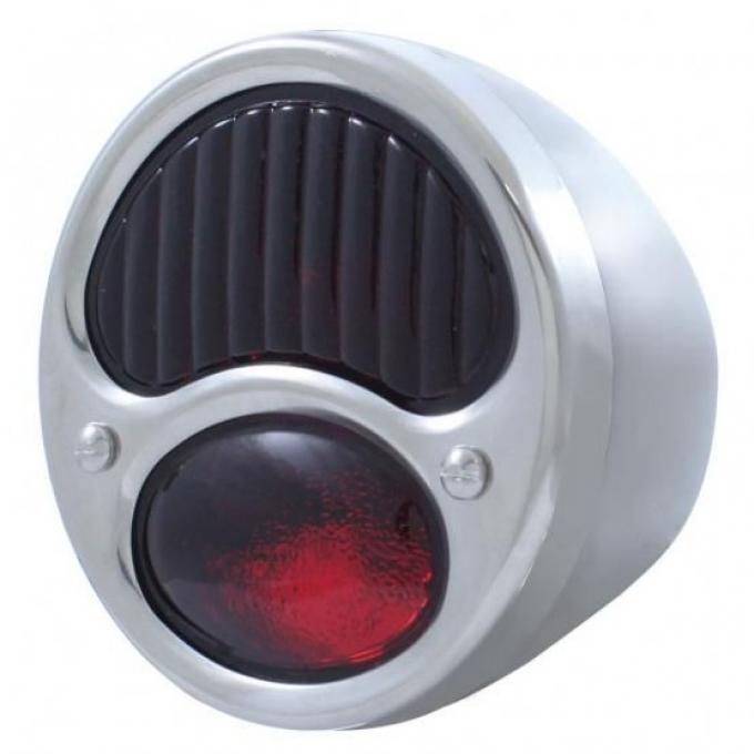 United Pacific 12V Tail Light w/Stainless Steel Housing For 1928-31 Ford Model A - R/H A1002-12VRR