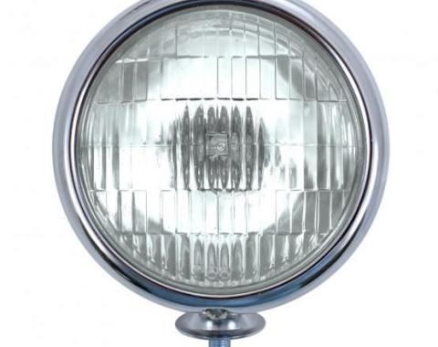 United Pacific 12V Vintage Chrome Fog Light, Clear Lens C364008
