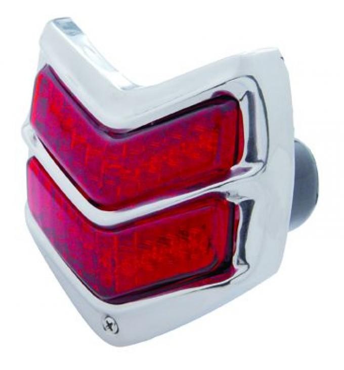 United Pacific 20 LED Tail Light W/Black Housing & SS Bezel For 1940 Ford Car FTL4011LED