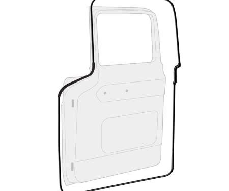 Dennis Carpenter Door Seal Kit - Pickup - Economy Line - 1957-60 Ford Truck B7C-8120530-EC