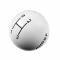 Hurst Shift Knob, 3-Speed, White 1637624