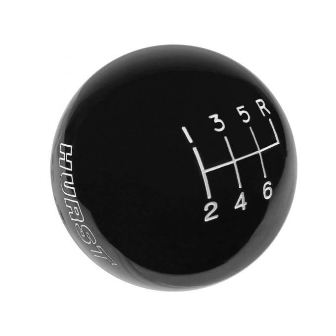 Hurst Shift Knob, 6-Speed, Black 1630156