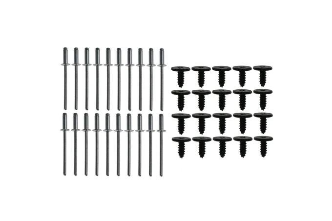 Redline Restomotive® 1964-1966 Ford Mustang Fastback Roof Rail Seal Hardware Set