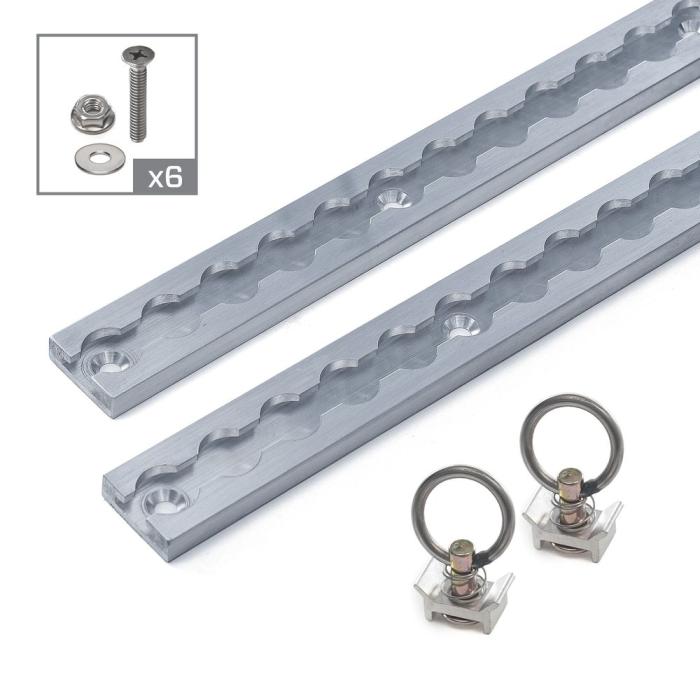 Race Ramps VersaTie Recess-Mounted Track Kit with Square Edge (Series 2 ...