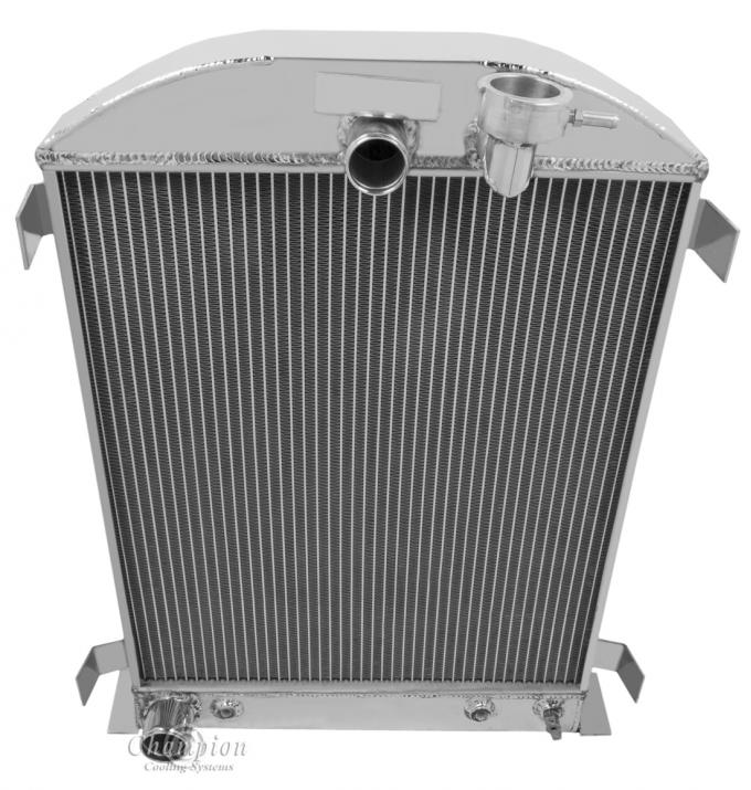 Champion Cooling 2 Row with 1" Tubes All Aluminum Radiator Made With Aircraft Grade Aluminum AE3032