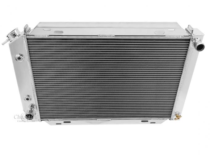 Champion Cooling 2 Row with 1" Tubes All Aluminum Radiator Made With Aircraft Grade Aluminum AE138