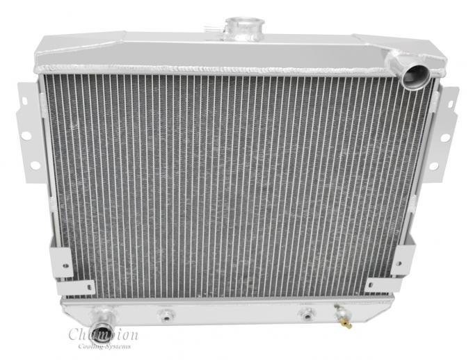 Champion Cooling 1977-1978 Ford Mustang II 3 Row All Aluminum Radiator Made With Aircraft Grade Aluminum CC514