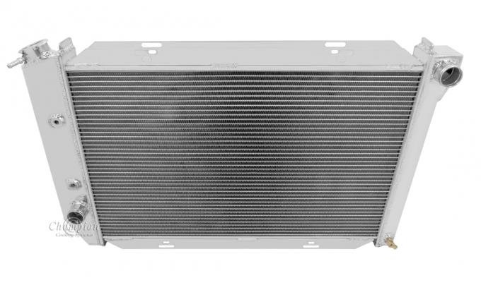 Champion Cooling 2 Row with 1" Tubes All Aluminum Radiator Made With Aircraft Grade Aluminum AE381