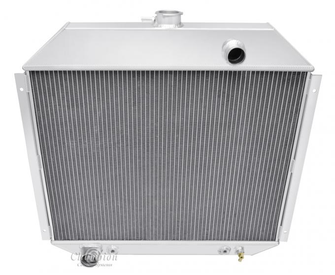 Champion Cooling 4 Row All Aluminum Radiator Made With Aircraft Grade Aluminum MC395