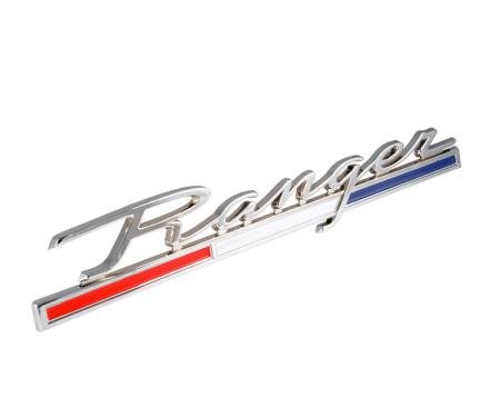 Dennis Carpenter Quarter Panel Name Plate - Ranger - 1967-69 Ford Truck     C7TZ-81402A16-A