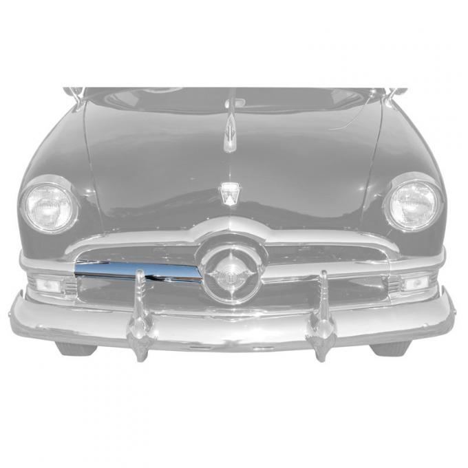 Dennis Carpenter Center Grille Bar - RH Chrome - 1950 Ford Car   0A-8150-B