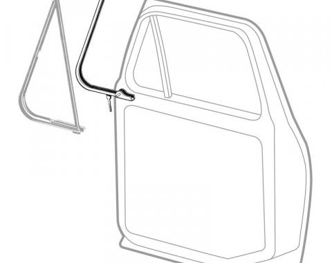 Dennis Carpenter Vent Window Frame - 1978-79 Ford Truck, 1978-79 Ford Bronco D7TZ-1021608-A