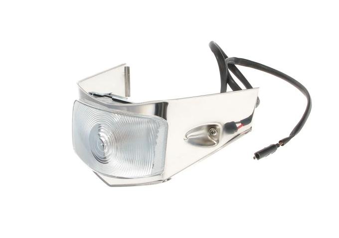 AMD Park Lamp Assembly, Clear Lens with Stainless Bezel, LH or RH, 56 F100 F250 F350 Ford Pickup Truck X137-4556