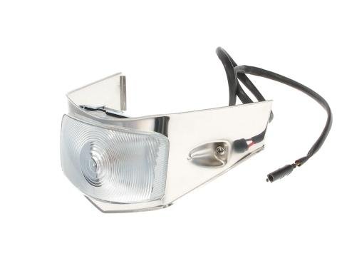 AMD Park Lamp Assembly, Clear Lens with Stainless Bezel, LH or RH, 56 F100 F250 F350 Ford Pickup Truck X137-4556
