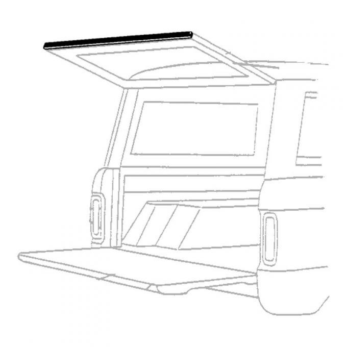 Dennis Carpenter Liftgate Lower Seal - 1969-77 Ford Bronco C9TZ-9842232-A