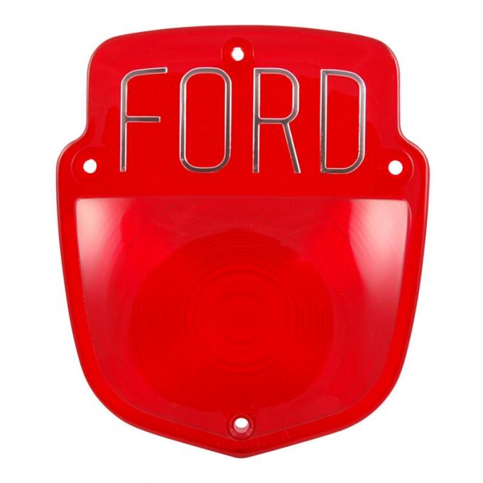 Dennis Carpenter Taillight Lens - Ford - Block Letters - 1955-56 Ford Truck B5C-13450-BL