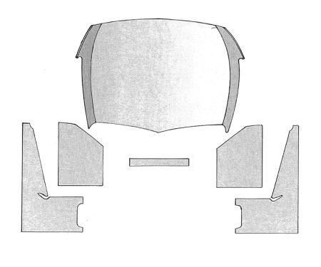 Dennis Carpenter Headliner Kit - 1940-47 Ford Truck 01C-8151968-BL