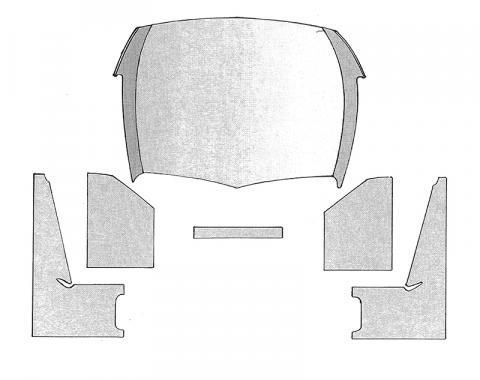 Dennis Carpenter Headliner Kit - 1940-47 Ford Truck 01C-8151968-BL