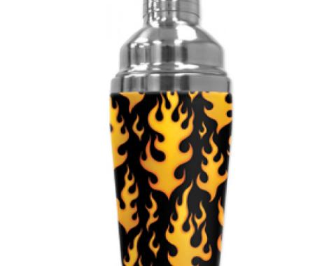 Mugzie Cocktail Shaker, Hot Or Cold, Black Flames