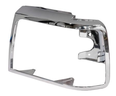 Dennis Carpenter Headlight Door - Left - Chrome - 1992-96 Ford Truck, 1992-96 Ford Bronco F2TZ-13064-DX