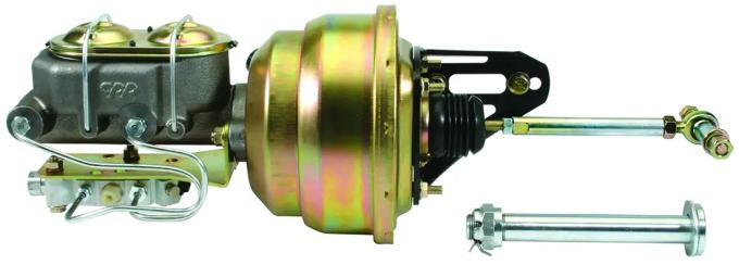 Classic Performance Frame Mounted Complete Power Brake Booster Kit for OEM Pedal for 53-56 Ford Truck, 8" Dual 5356BB24-8D
