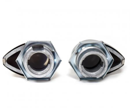 ACP License Plate Light Assembly Chrome Pair FL-BL001