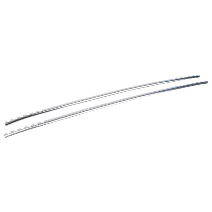 Daniel Carpenter 1987-93 Door Arm Rest Chrome Trim Strips E7ZZ-6124150
