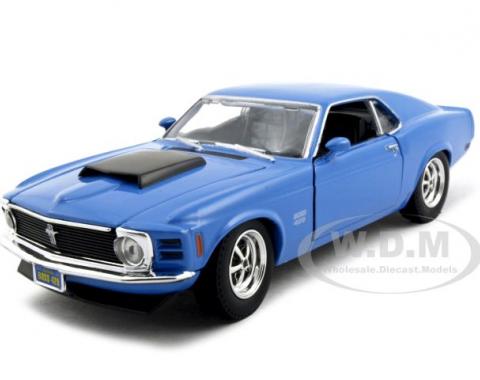 1970 Ford Mustang Boss 429 Blue 1/24 Diecast Model Car 