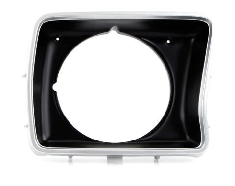 AMD Headlight Bezel, Silver/Black, Round, RH, 78-79 F100 F150 F250 Bronco X145-4578-2R