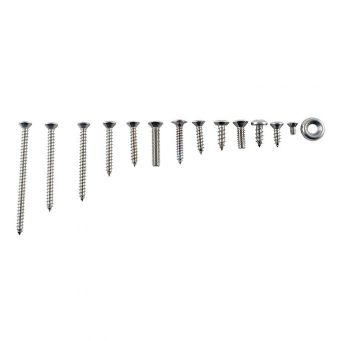 Dennis Carpenter Interior Trim Screw Kit - Stainless - Crown Victoria - 1955 Ford Car   B5A-6480902