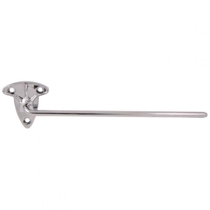 Dennis Carpenter Sun Visor Arm and Bracket - Chrome - 1949-50 Ford Car 8A-7004144-CC