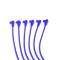 Taylor Cable 1975-86 GM Big Block/Ford 385-Series V8 8mm Spiro-Pro Spark Plug Wire Set, Blue, 135&deg; Spark Plug Boot Angle 74663