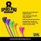 Taylor Cable Universal 8mm Spiro-Pro Spark Plug Wire Set, 8 Cylinders, 90&deg; Spark Plug Boot Angle, Yellow 73451