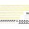 Taylor Cable Universal 8mm Spiro-Pro Spark Plug Wire Set, 8 Cylinders, 90&deg; Spark Plug Boot Angle, Yellow 73451
