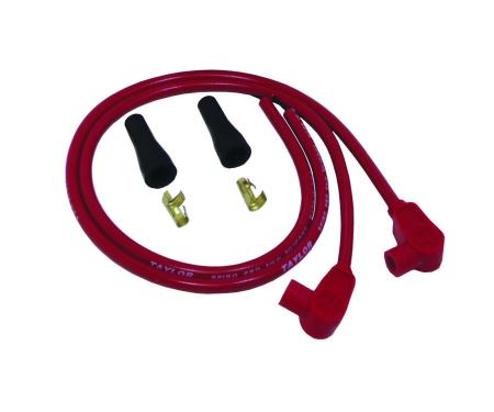 Taylor Cable Universal 8mm Spiro-Pro Motorcycle Spark Plug Wire Set, 90&deg; Spark Plug Boot Angle, Red 10251