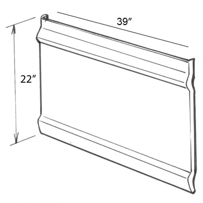 Dennis Carpenter Repair Panel - 1967-72 Ford Truck     C7TZ-8120200