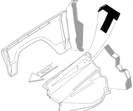 Dennis Carpenter Fender Seal - 1967-72 Ford Truck     C7TZ-16127-PR