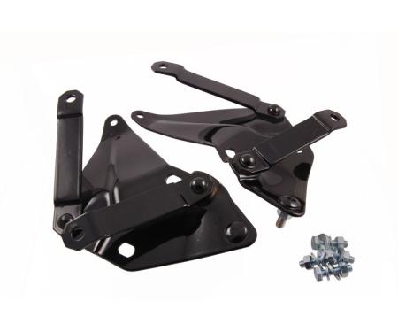 Dennis Carpenter Hood Hinge Brackets - 1 Pair - 1942-48 Ford Car   11A-16796-PR