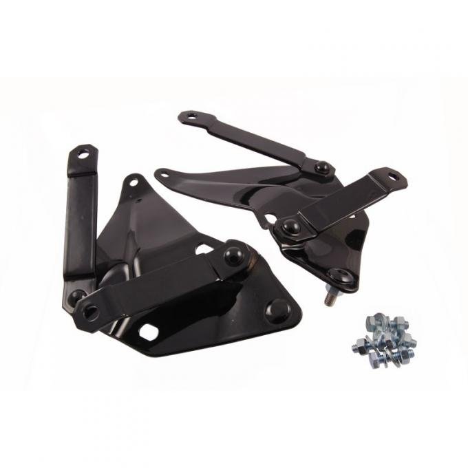 Dennis Carpenter Hood Hinge Brackets - 1 Pair - 1942-48 Ford Car   11A-16796-PR