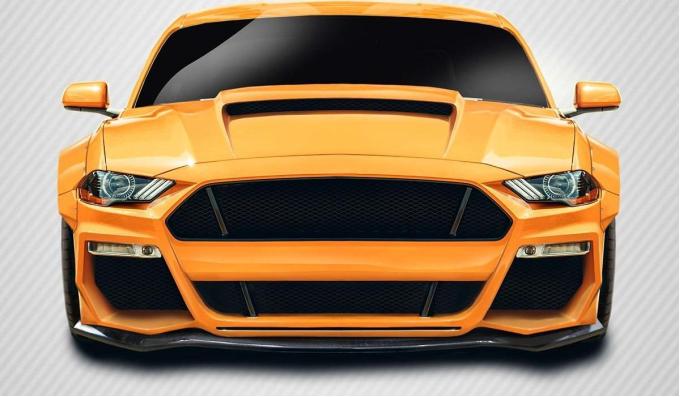 Extreme Dimensions 2018-2023 Ford Mustang Carbon Creations Grid Carbon Fiber Front Lip 115002