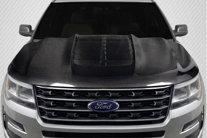Extreme Dimensions 2016-2019 Ford Explorer Carbon Creations GT500 Carbon Fiber Hood 117482
