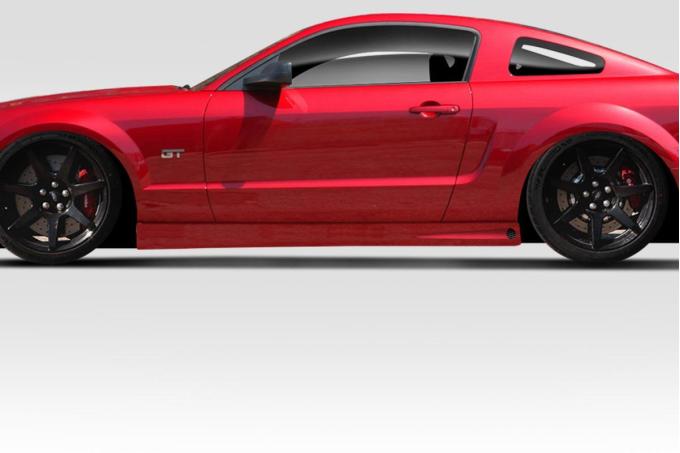 Extreme Dimensions 2005-2009 Ford Mustang Duraflex Blits Side Skirts 114655