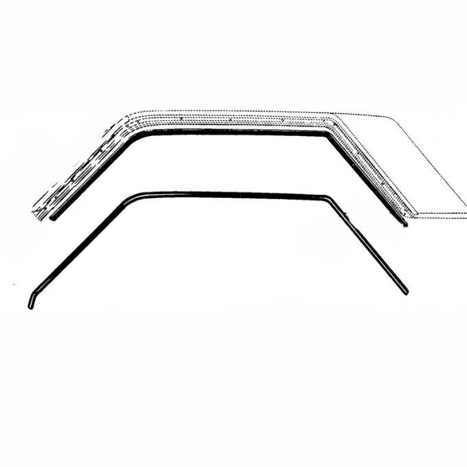 Dennis Carpenter Roof Rail Seals - Hardtop - Thunderbird - 1961-63 Ford Car C1SZ-6351222-PR