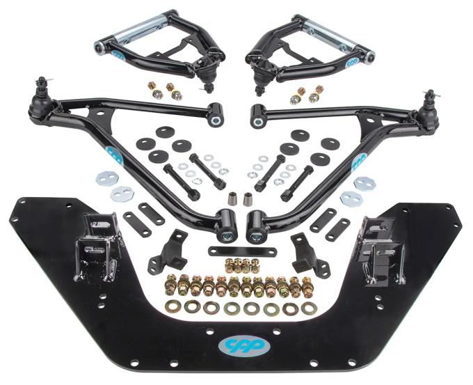 Classic Performance Totally Tubular Upper and Lower Mini Subframe Control Arms for 1967-70 Ford Mustang 6770TCA-ULK-B