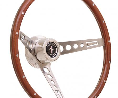 GT Performance GT-3 Retro Mustang Wood Steering Wheel 35-5457