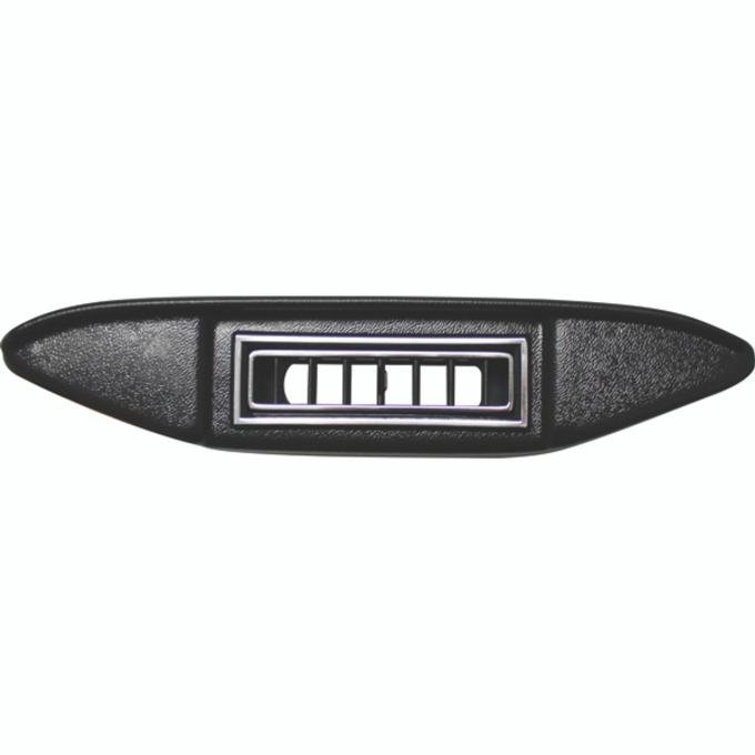 Vintage Air 1935-36 Ford Under Dash Center Louver Pnl Black w/ Chrome Accents 49135-VFL