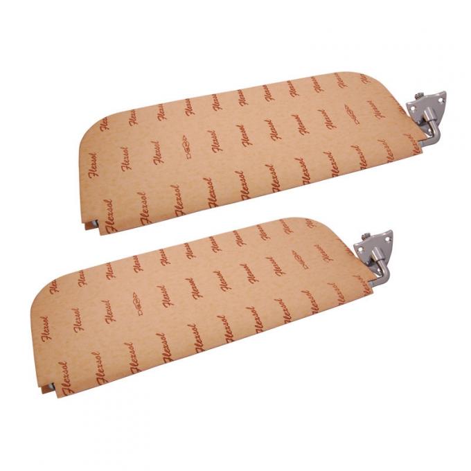 Dennis Carpenter Sun Visor Frame - Sand Chrome Brackets - 1935-40 Ford Car 48-7004104-PR