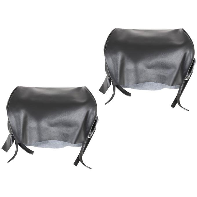 TMI Headrest Cover  1964 Ford Mustang, Black Sierra Vinyl 43-70608-958