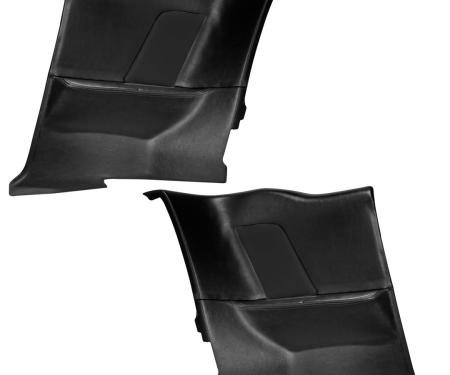 TMI Rear Molded Quarter Panels,  OE Sport Pattern  1964-1968 Ford Mustang, Black Sierra Vinyl 11-70015-958